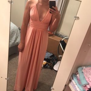 light pink maxi dress